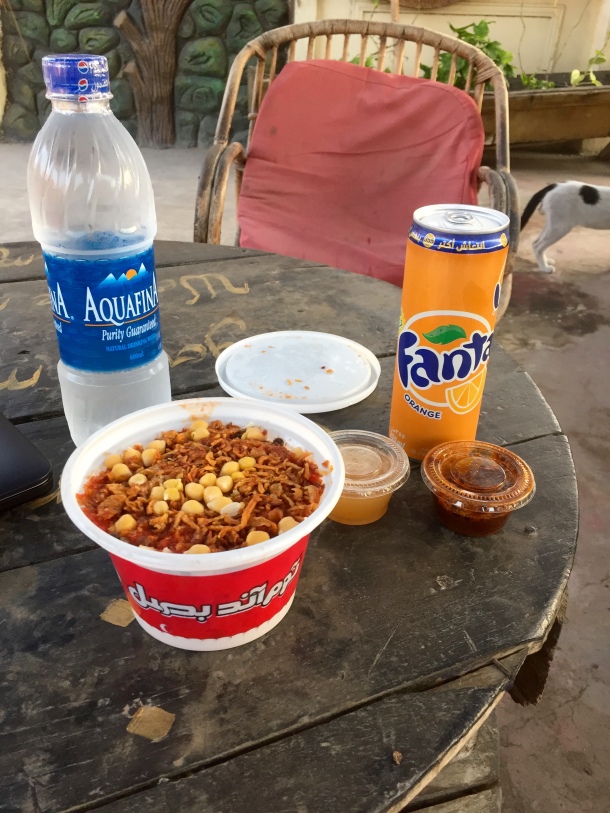 Kushari. And Fanta. Because you're not doing the sandbox life right if you don't have Fanta.